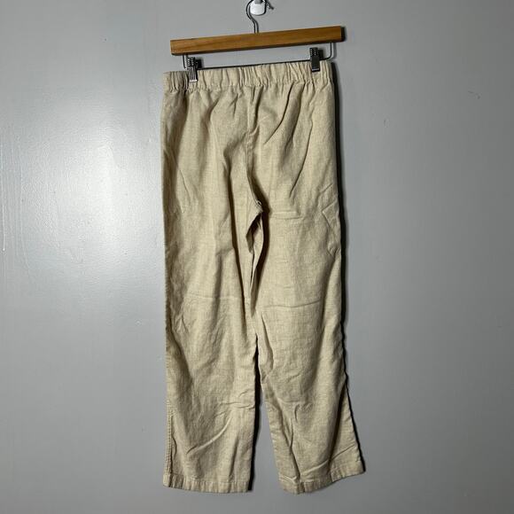 J. Crew Cream Beige Pajama Set Women’s Small Petite Cozy Classic Long Sleeve - Picture 6 of 6